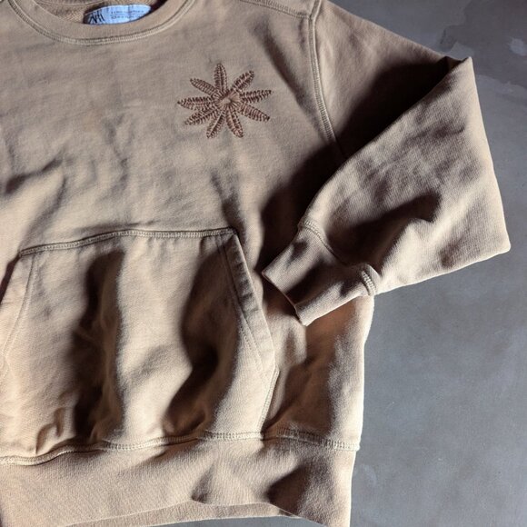 Zara Kids | EMBROIDERED FLORAL SWEATSHIRT, LIMITED EDITION - Picture 3 of 16